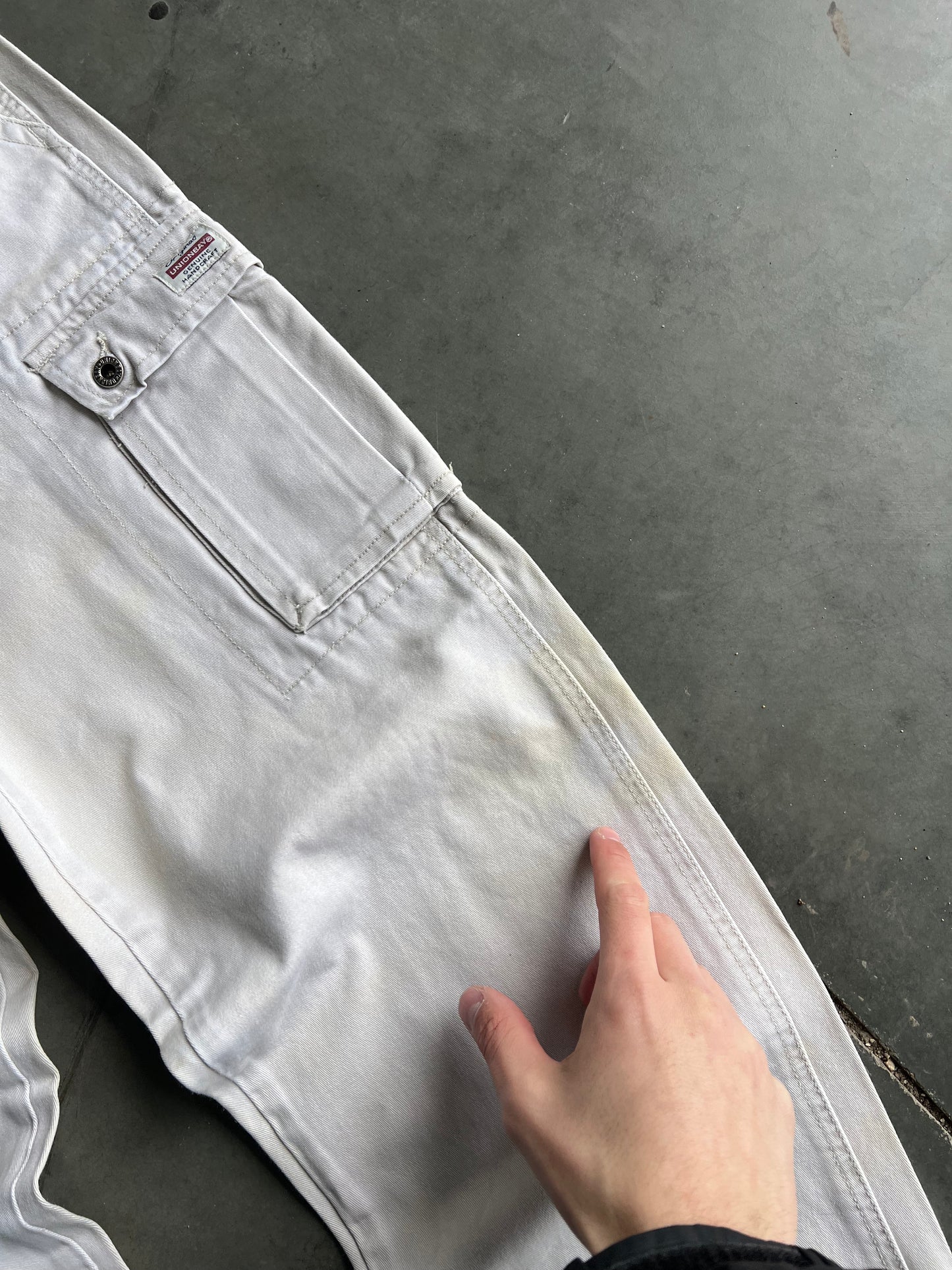 Vintage Cream Union Bay Baggy Pants - 5