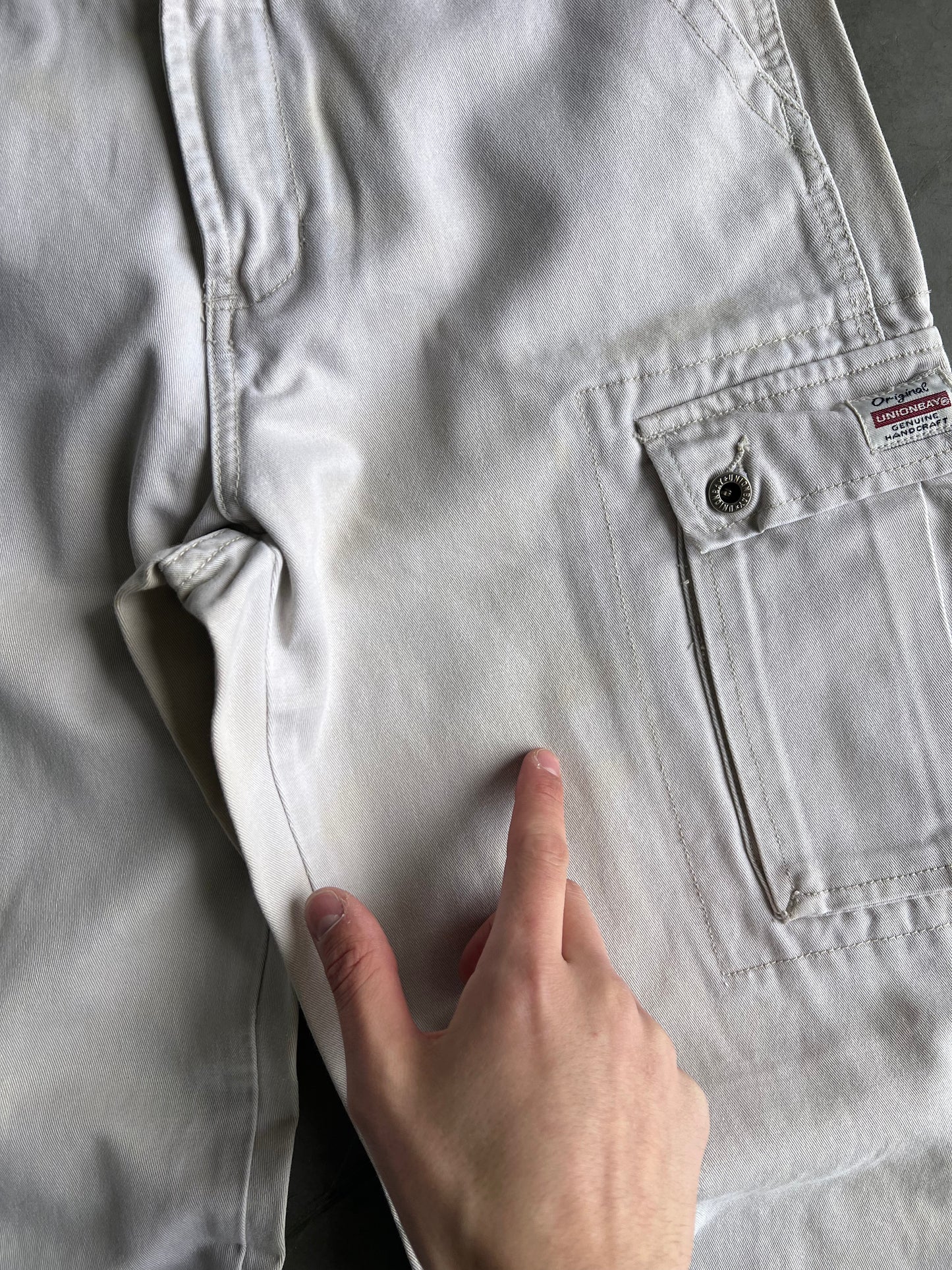 Vintage Cream Union Bay Baggy Pants - 5