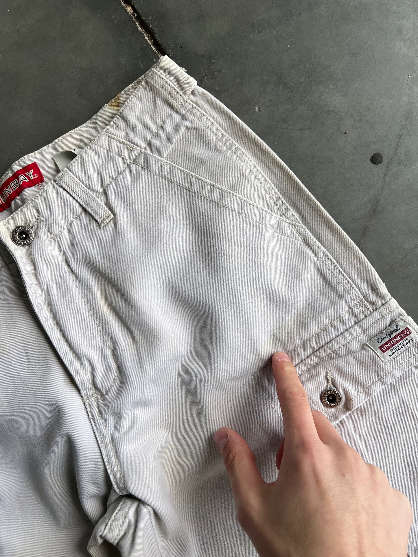 Vintage Cream Union Bay Baggy Pants - 5