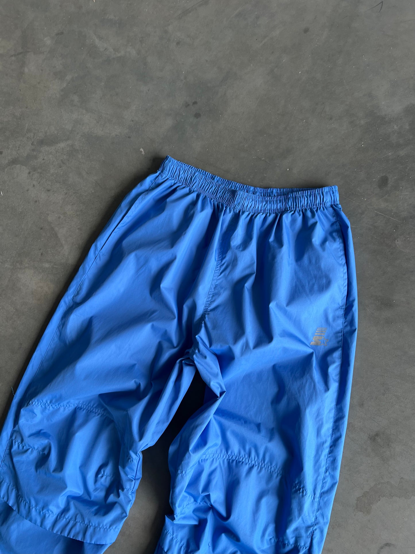 Vintage Blue Starter Baggy Track Pants - M