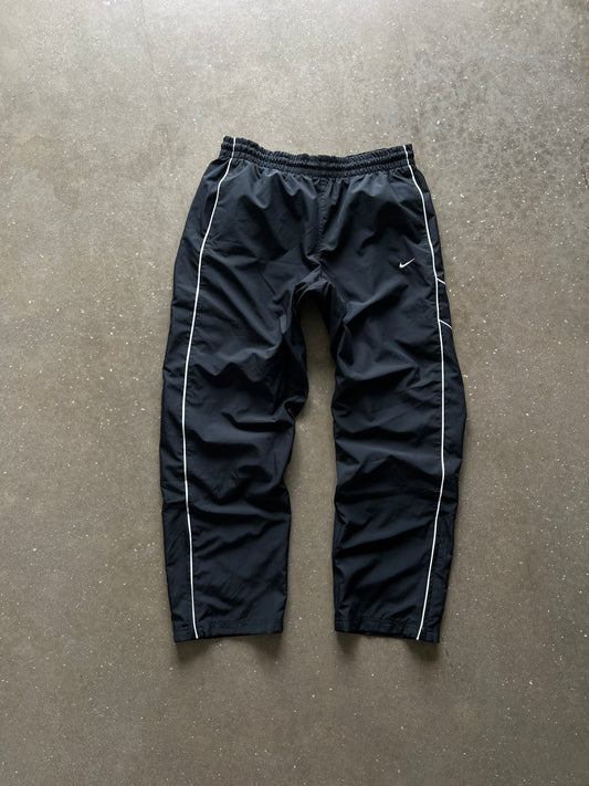 Vintage Black Nike Swoosh Track Pants - XL