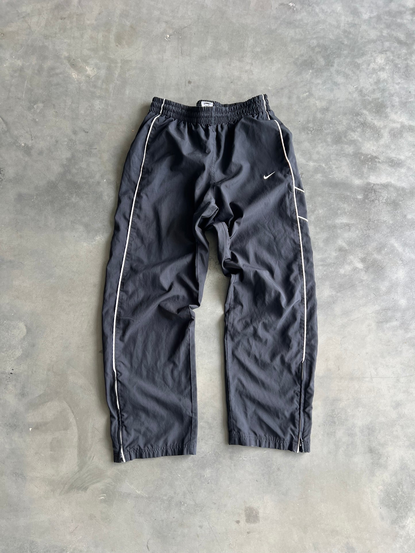 Vintage Black Nike Swoosh Track Pants - L