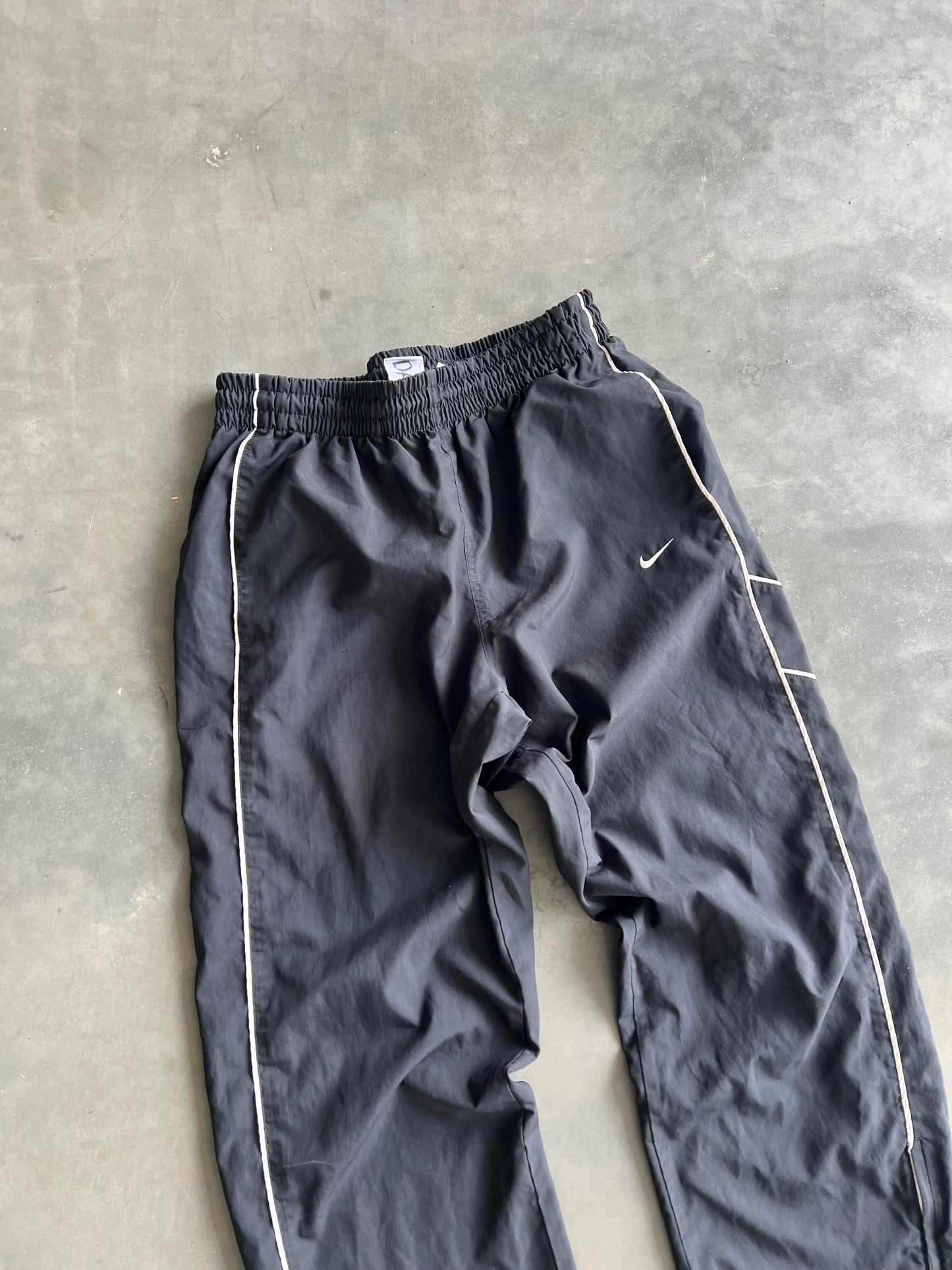 Vintage Black Nike Swoosh Track Pants - L