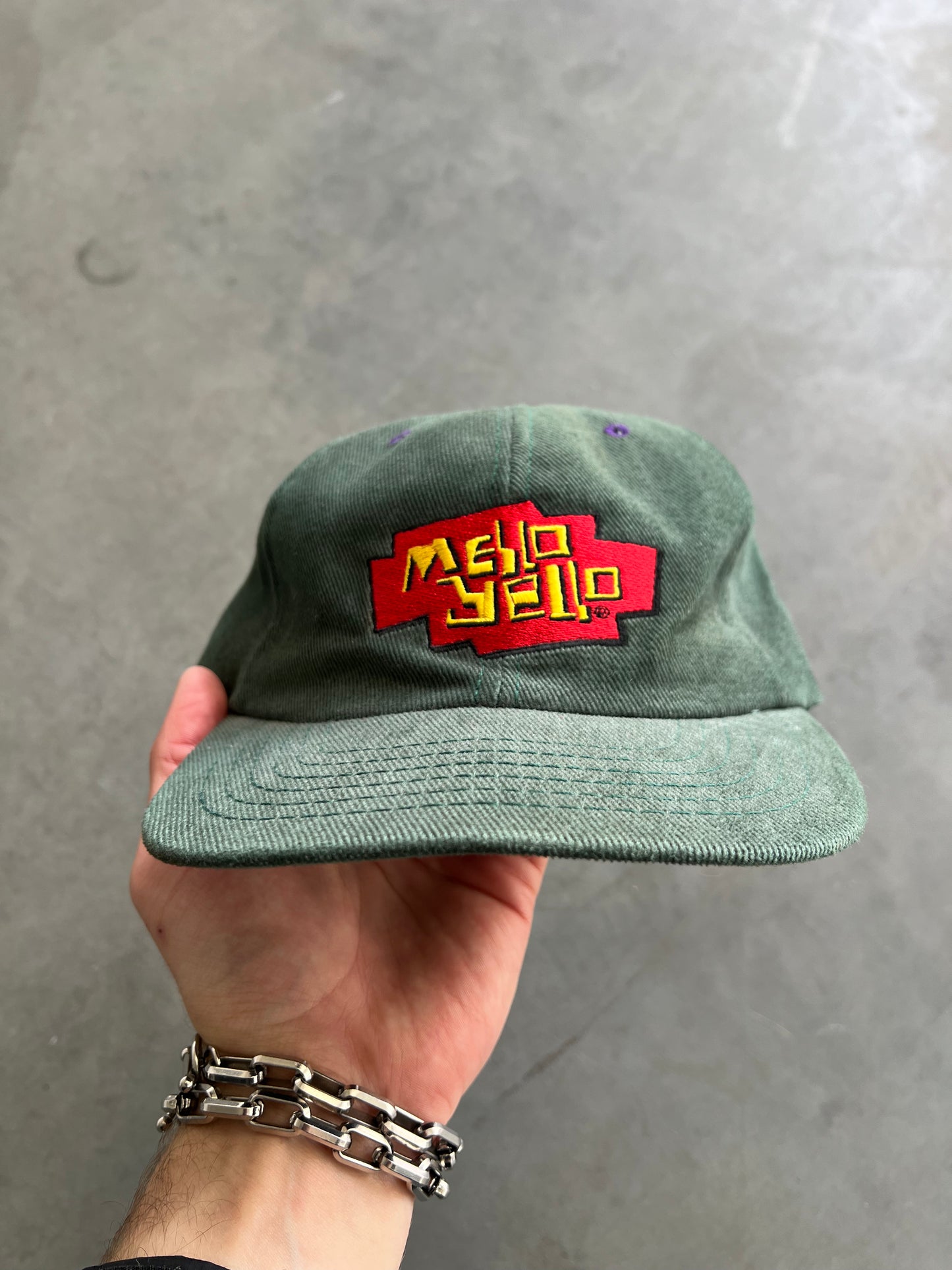 Vintage Green Mello Yellow Snapback Hat