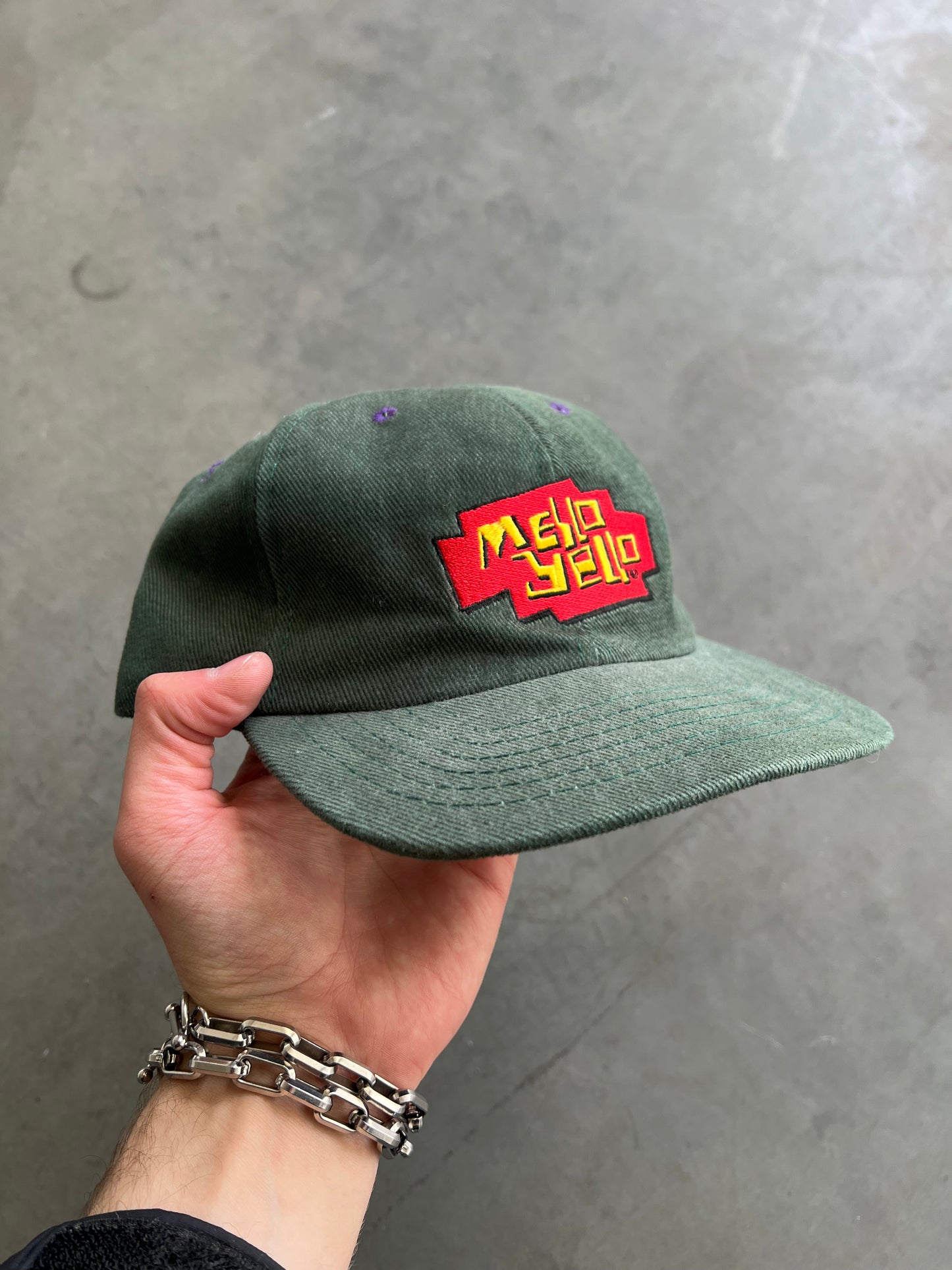 Vintage Green Mello Yellow Snapback Hat