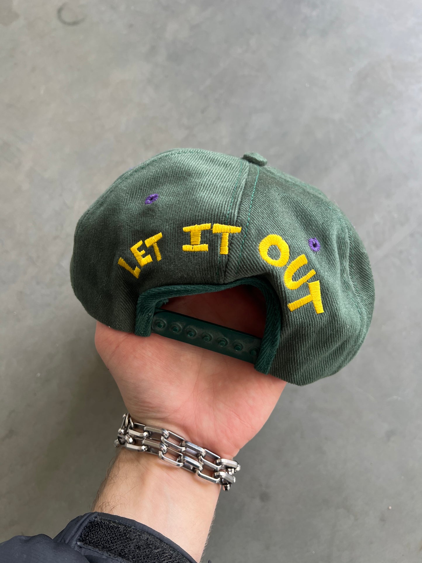 Vintage Green Mello Yellow Snapback Hat