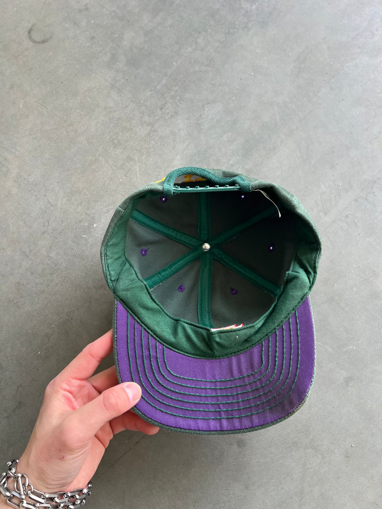 Vintage Green Mello Yellow Snapback Hat