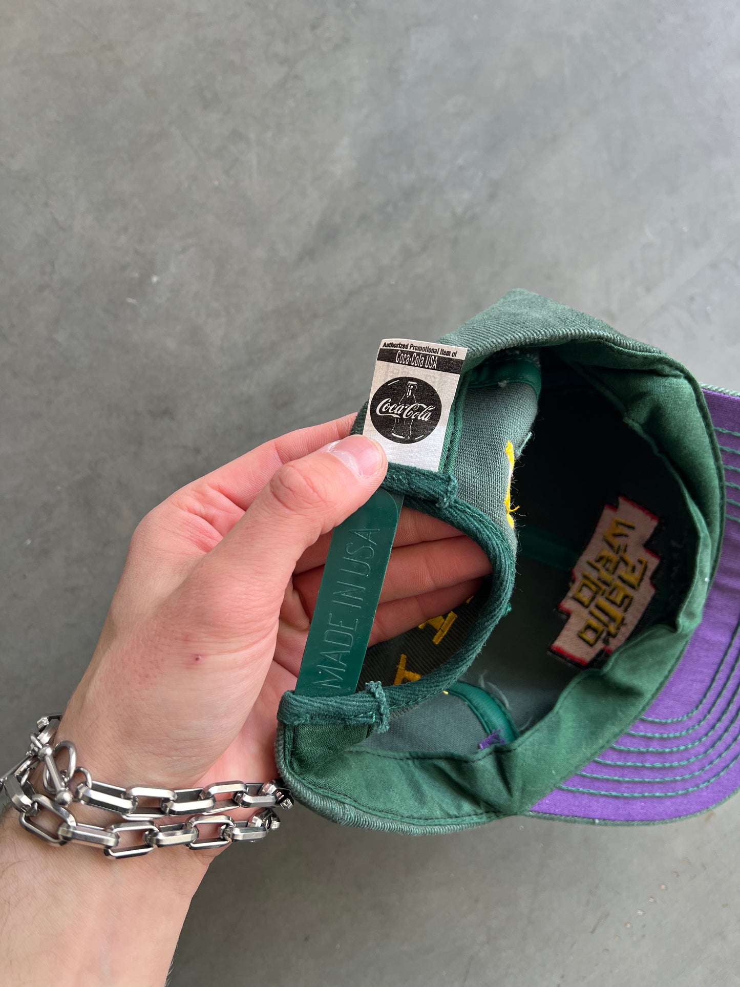 Vintage Green Mello Yellow Snapback Hat