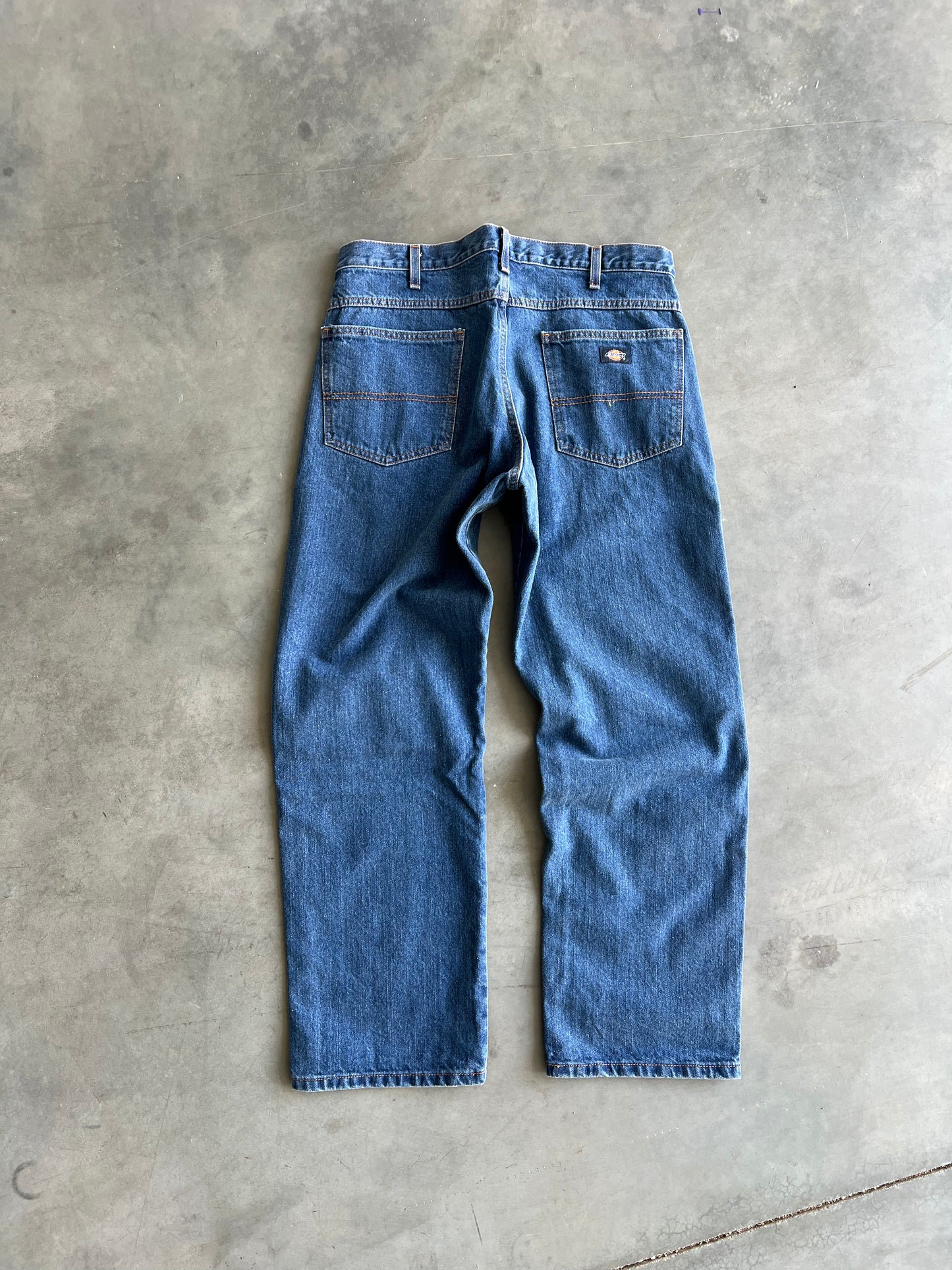 Vintage Denim Blue Dickies Carpenter Pants - 34x30