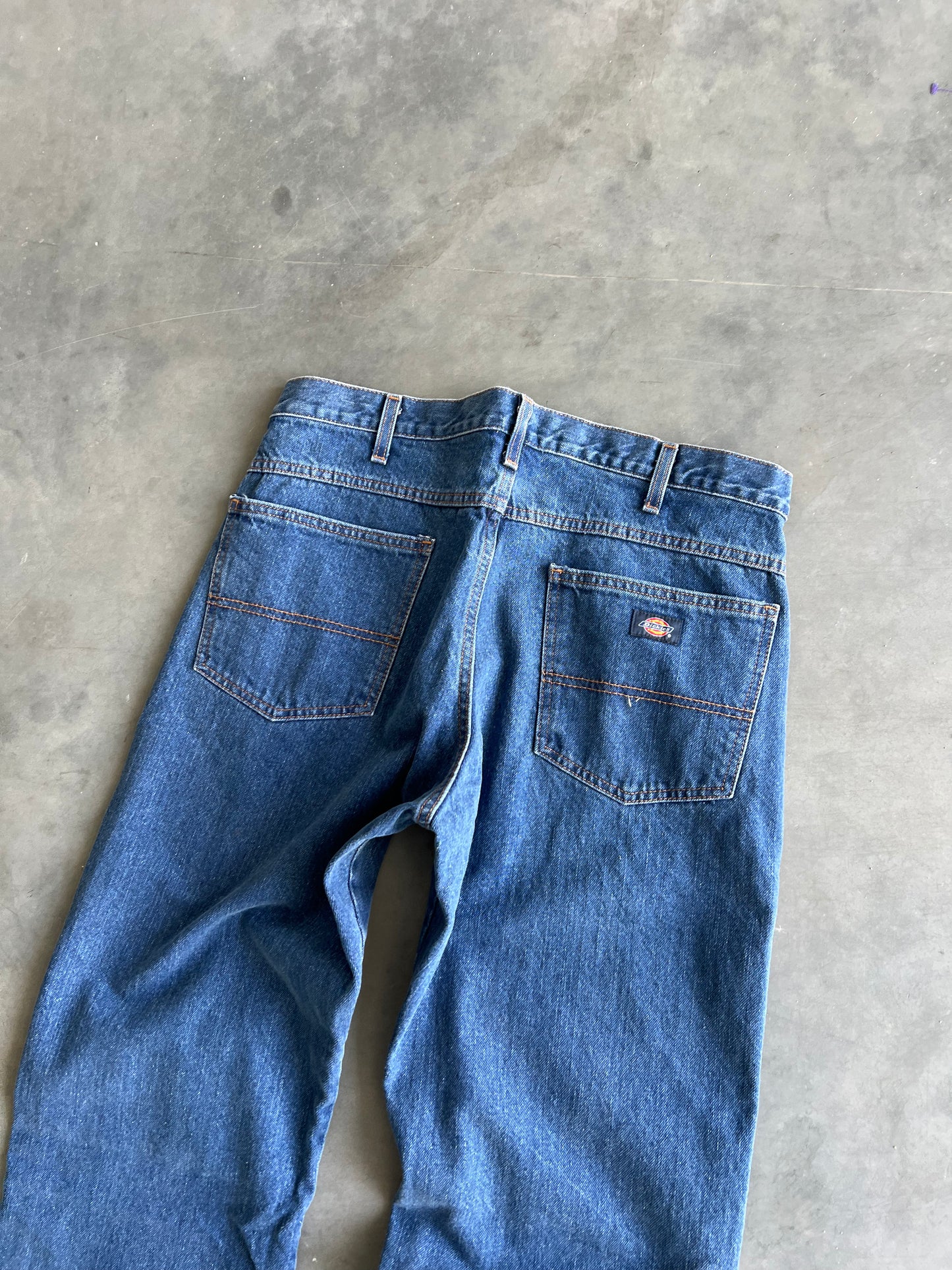 Vintage Denim Blue Dickies Carpenter Pants - 34x30