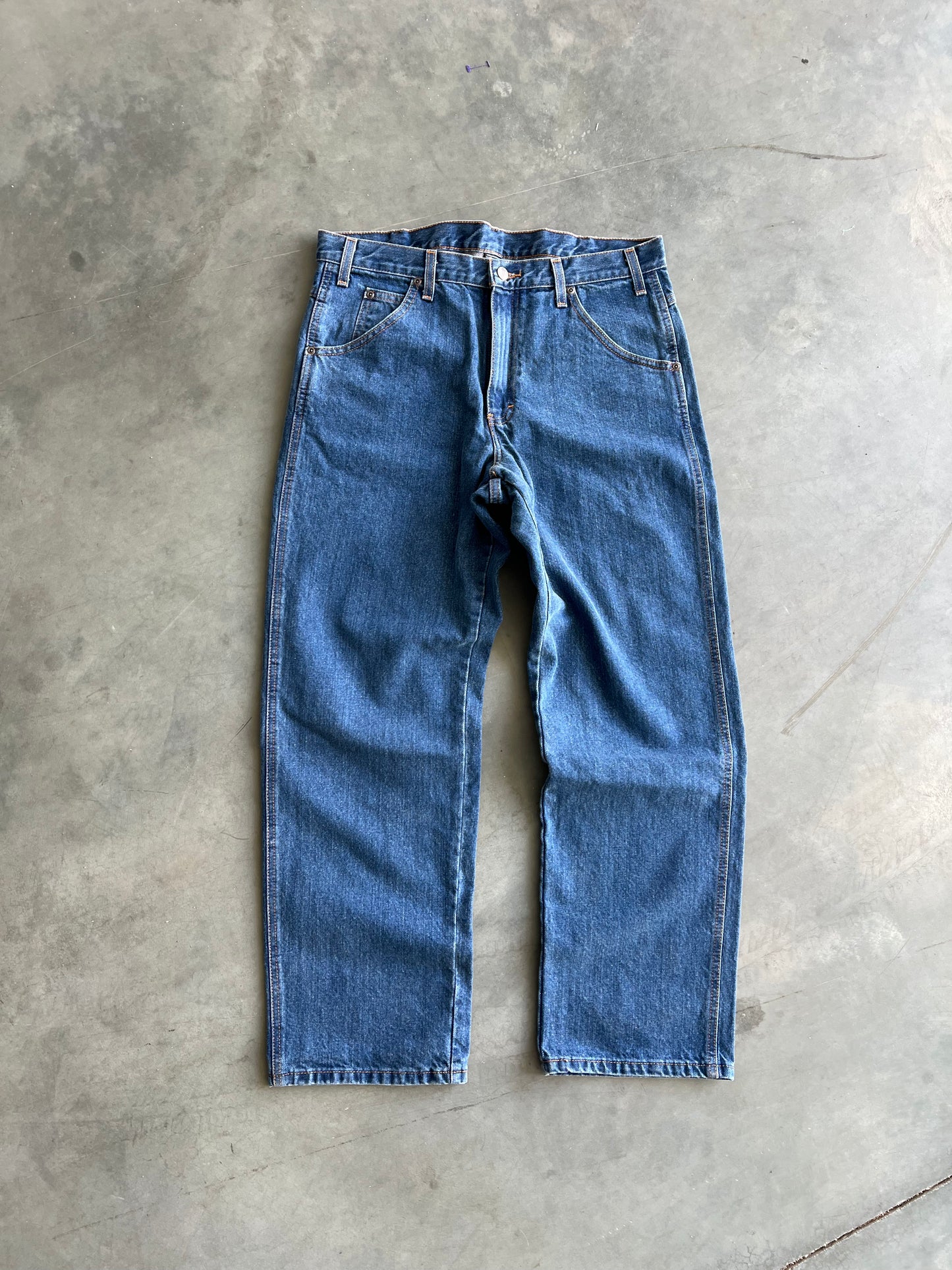 Vintage Denim Blue Dickies Carpenter Pants - 34x30