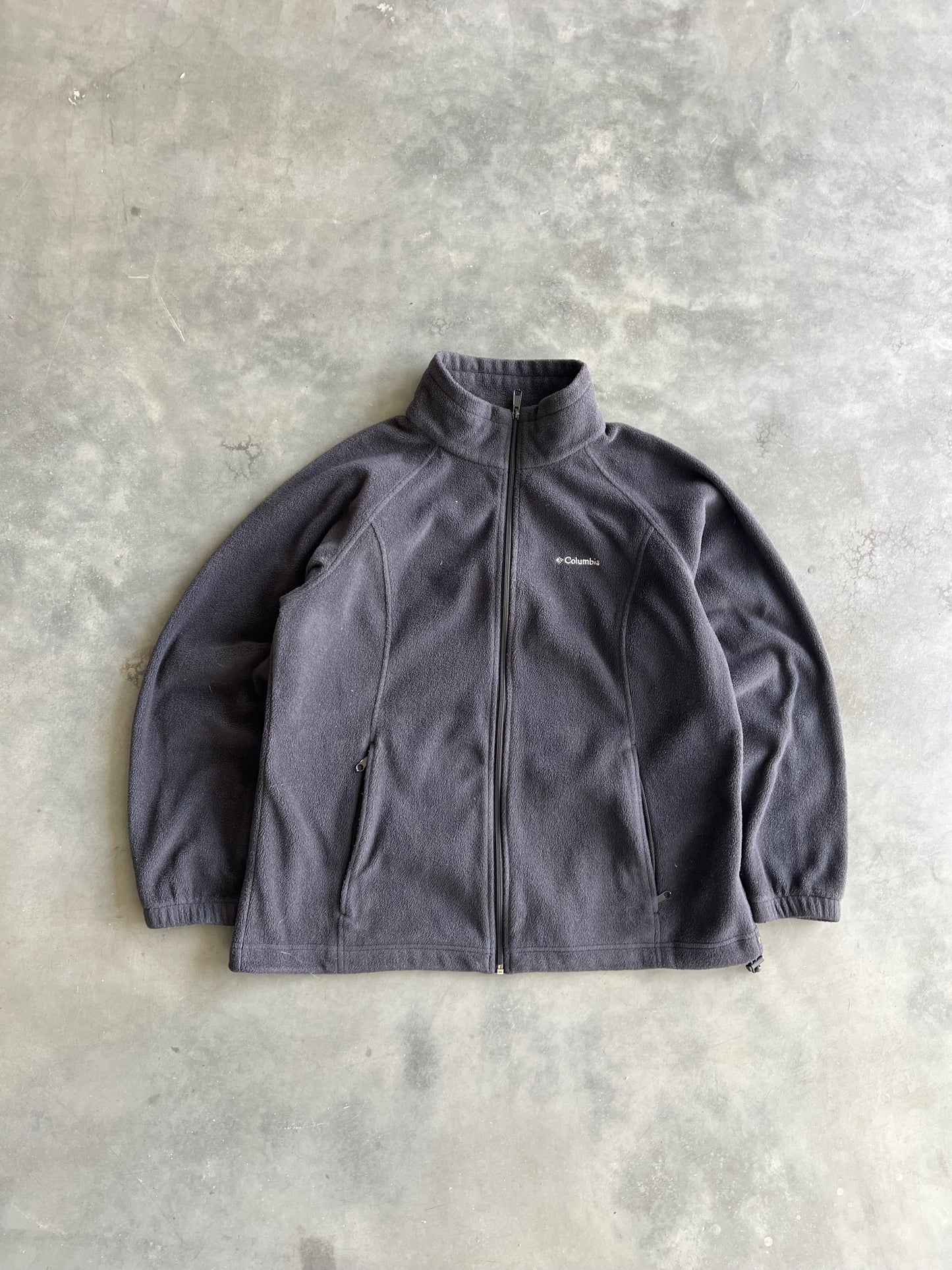 Vintage Black Columbia Zip Fleece - XL