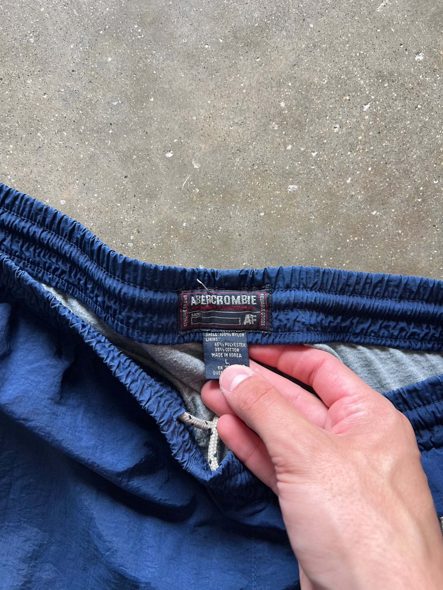 Vintage Sky Blue Abercrombie Track Pants - L
