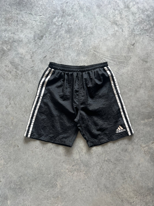 Vintage Black Adidas Track Shorts - M