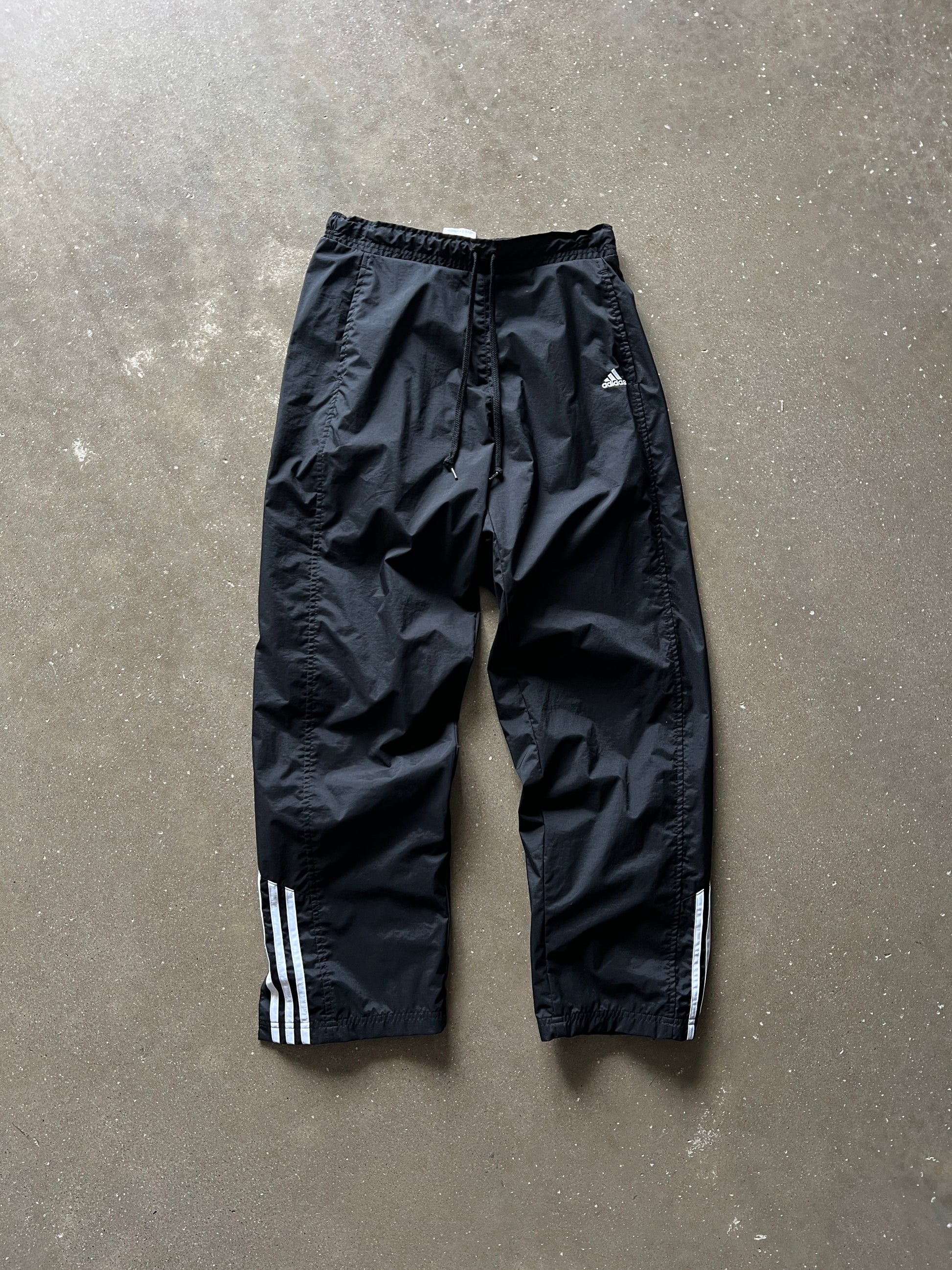 Vintage Black Adidas Track Pants - L