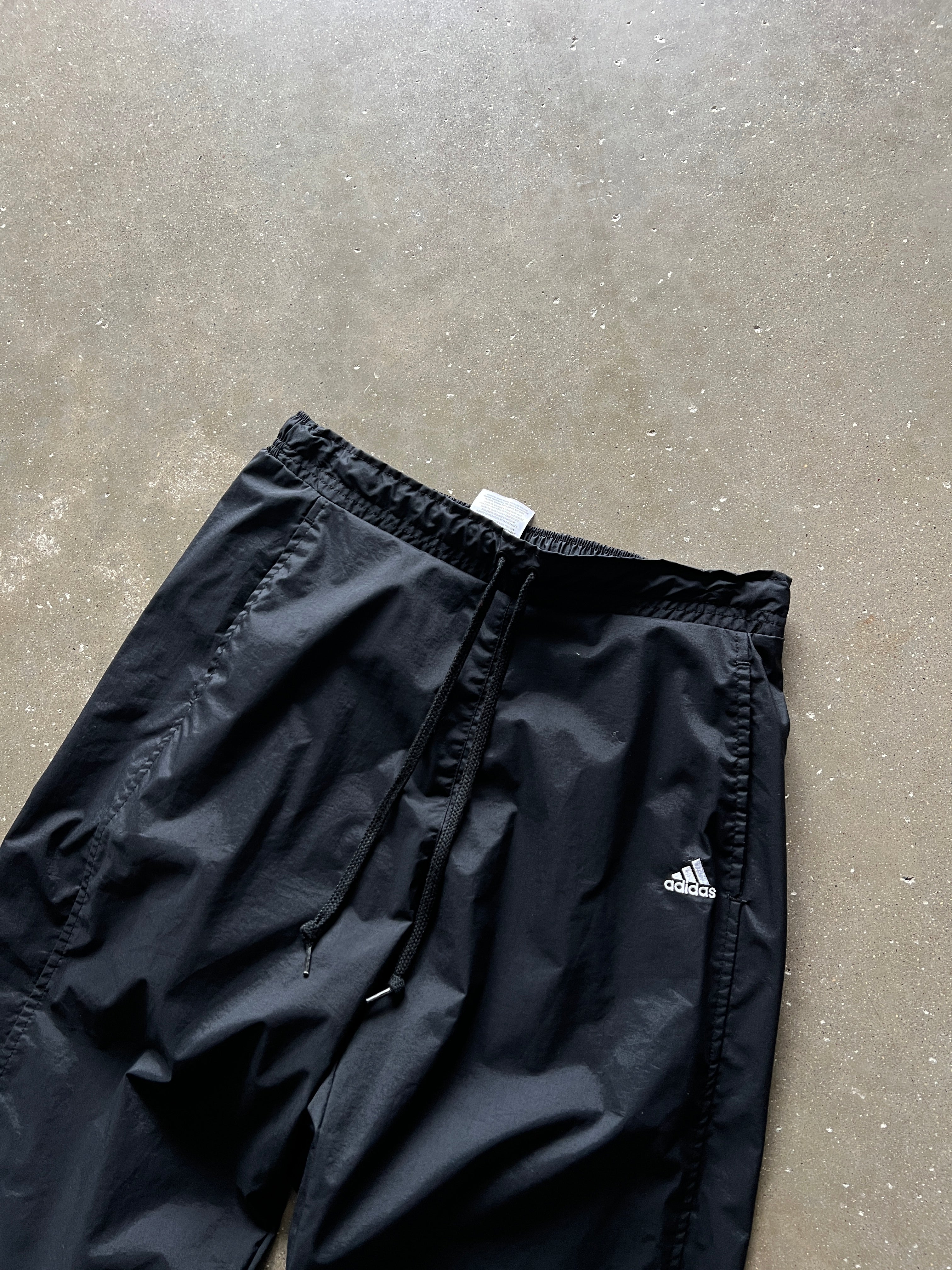Vintage Black Adidas Track Pants - L
