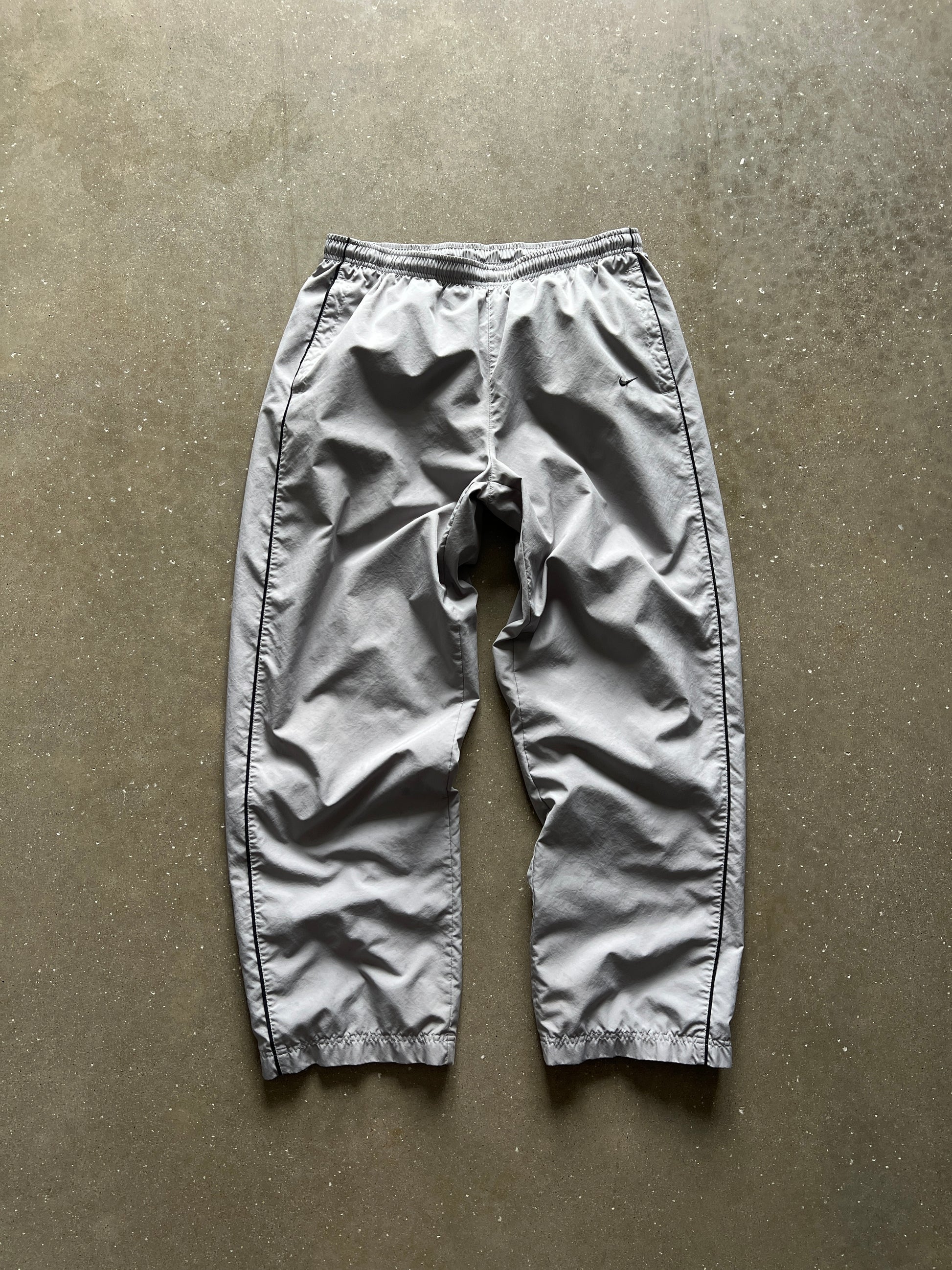 Vintage Grey Nike Swoosh Track Pants - XL