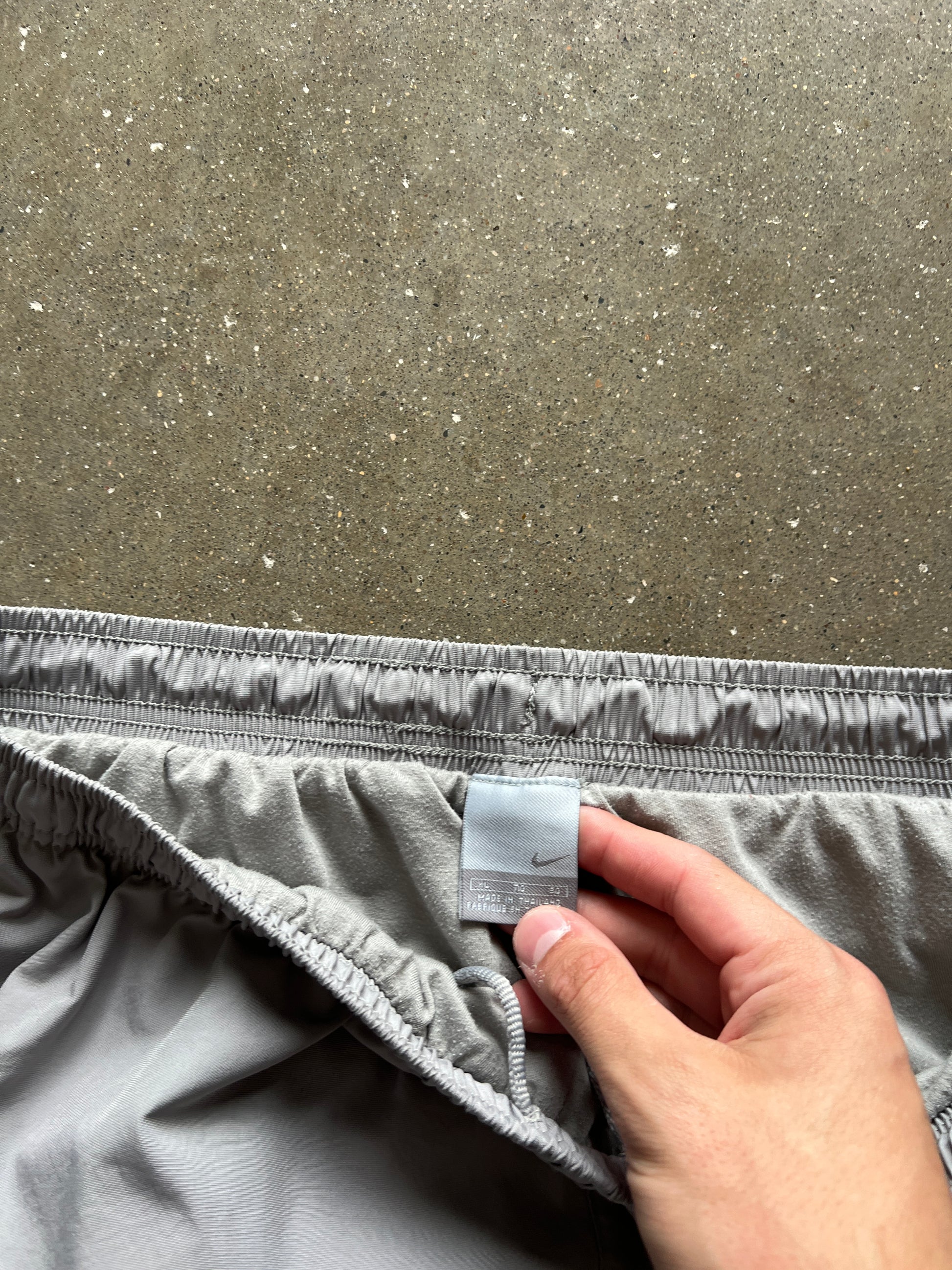 Vintage Grey Nike Swoosh Track Pants - XL