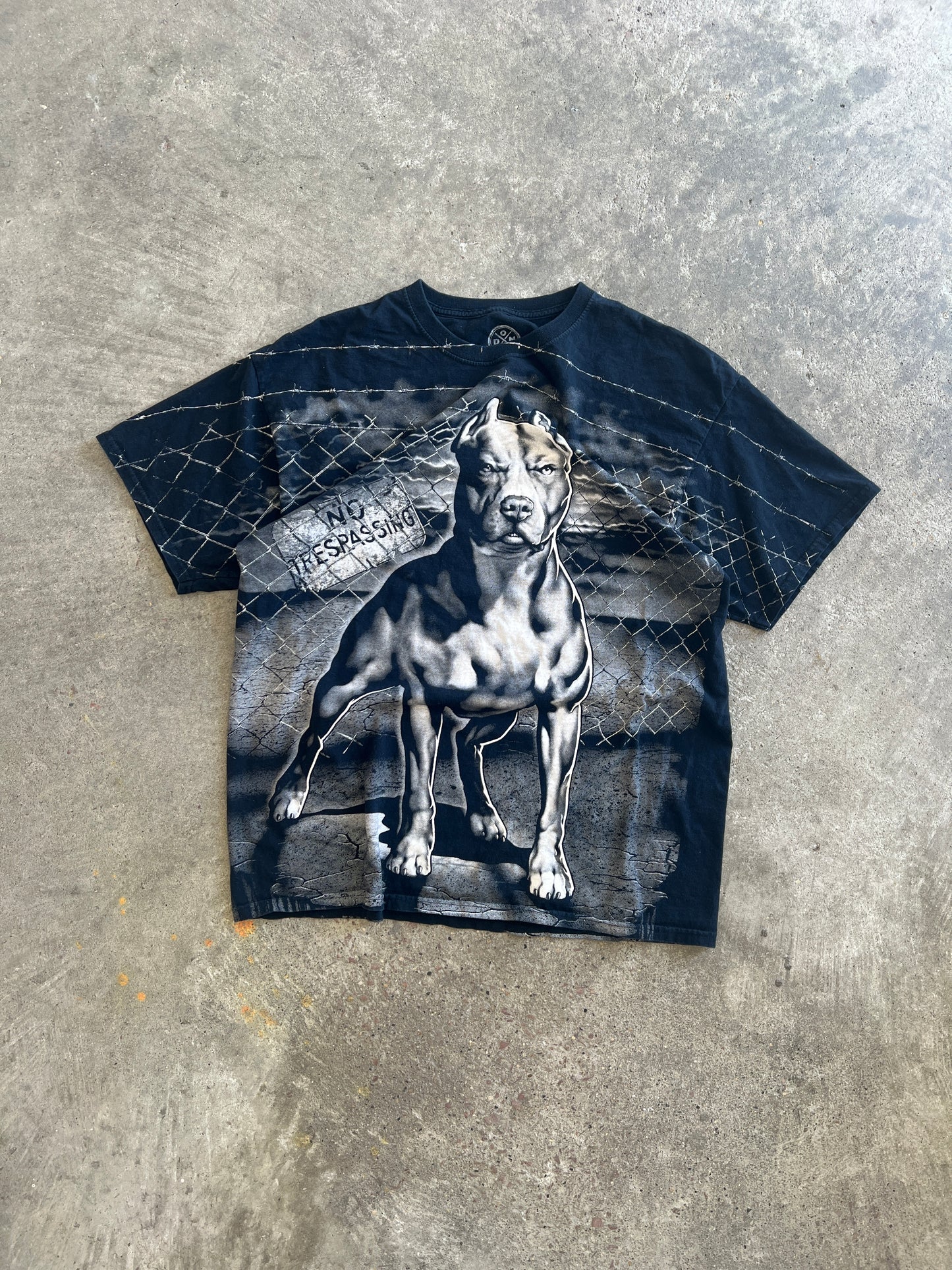 Vintage Pitbull All Over Print Shirt - XL