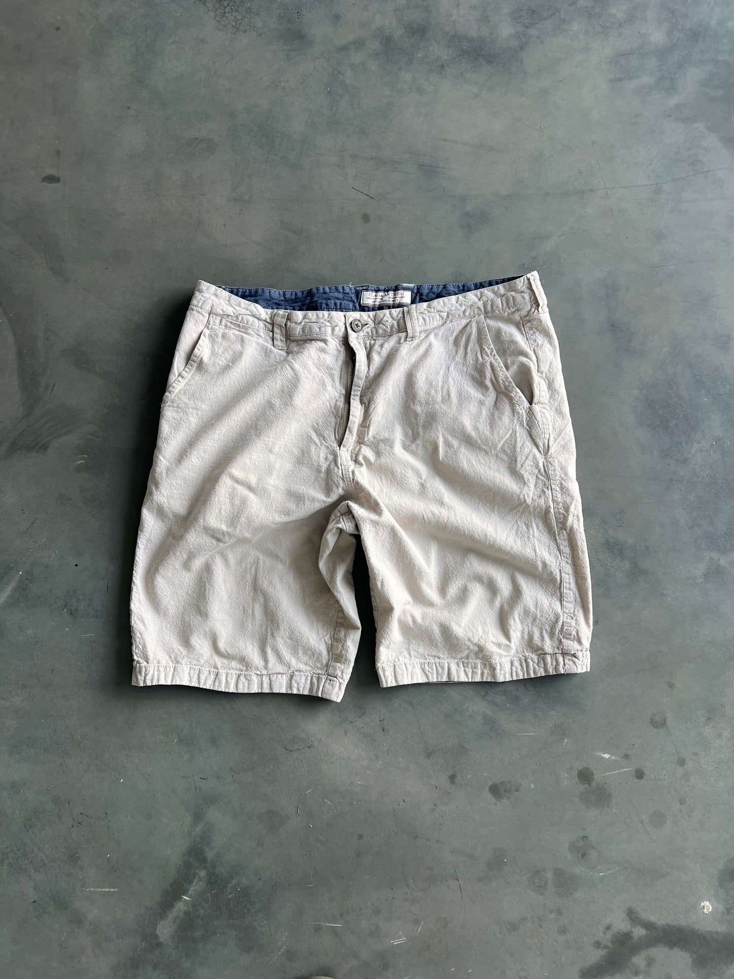 Vintage Cream Dry Goods Supply Shorts - 38