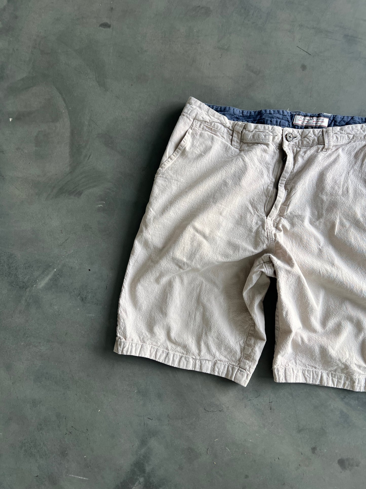 Vintage Cream Dry Goods Supply Shorts - 38