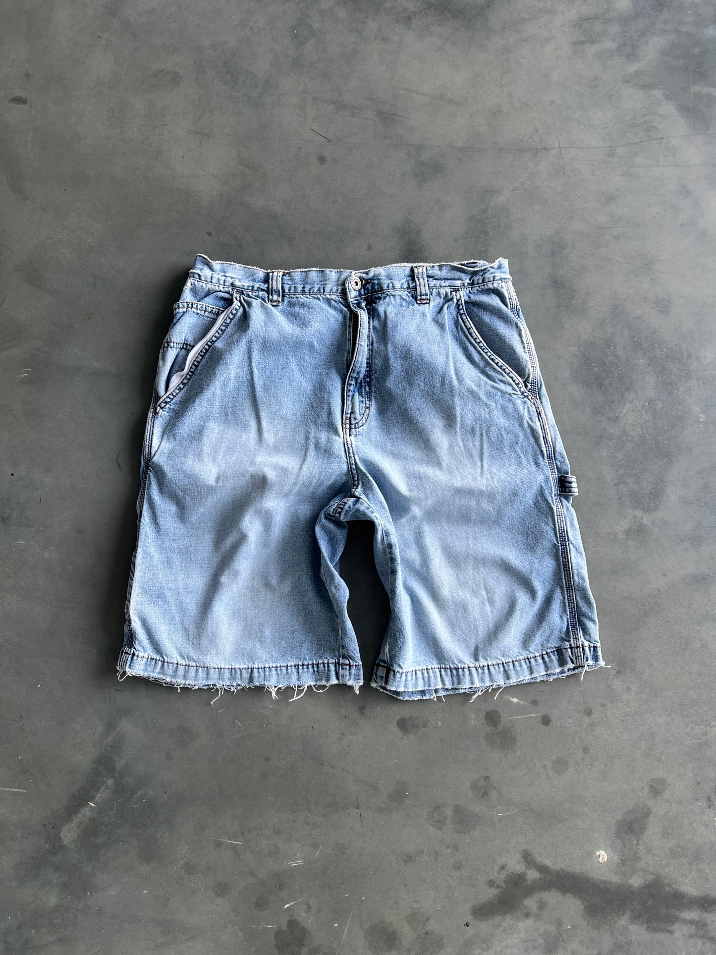 Vintage Faded Blue Aeropostale Jorts - 34