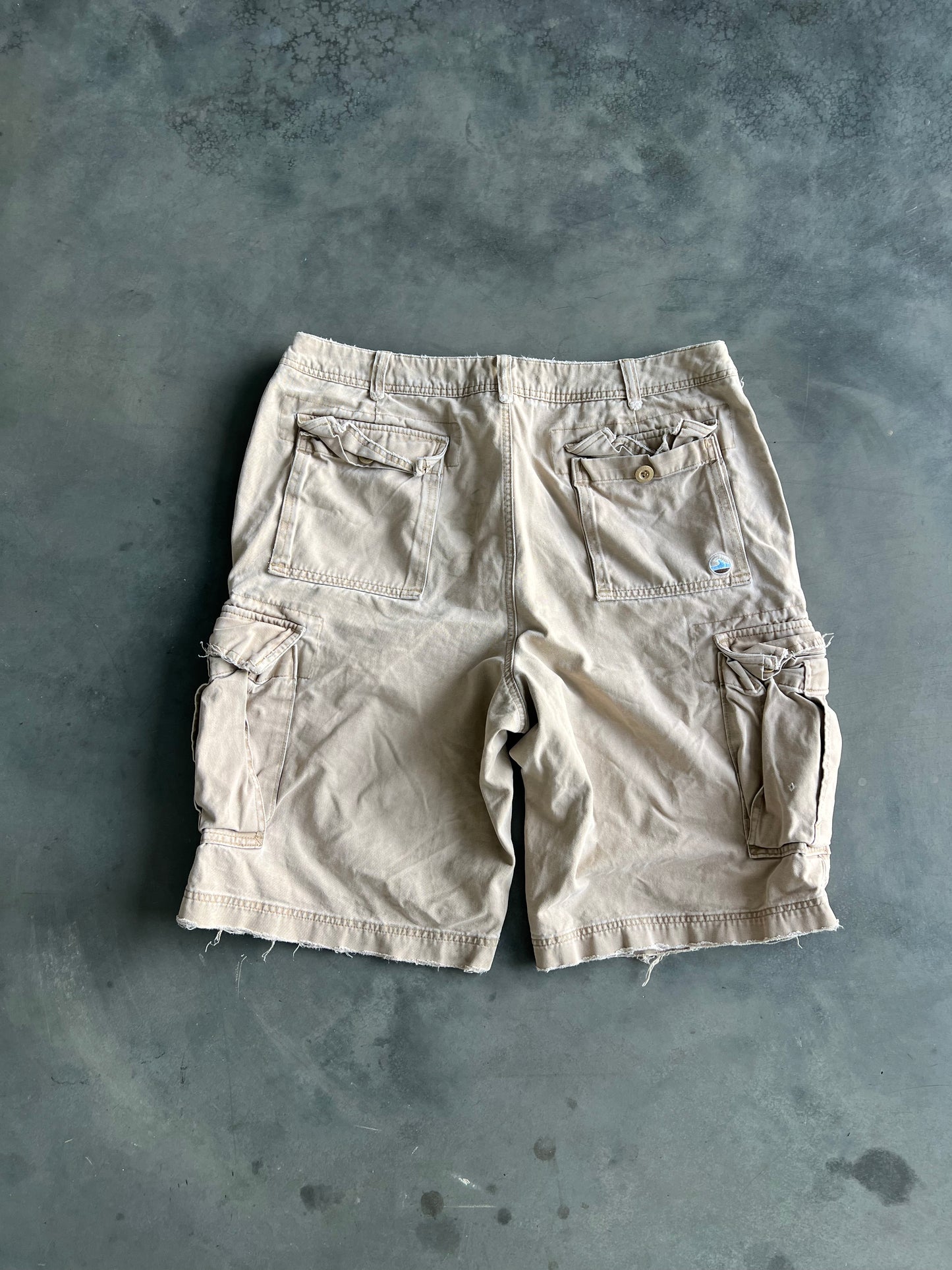 Vintage Tan Hollister Baggy Cargo Shorts - 34