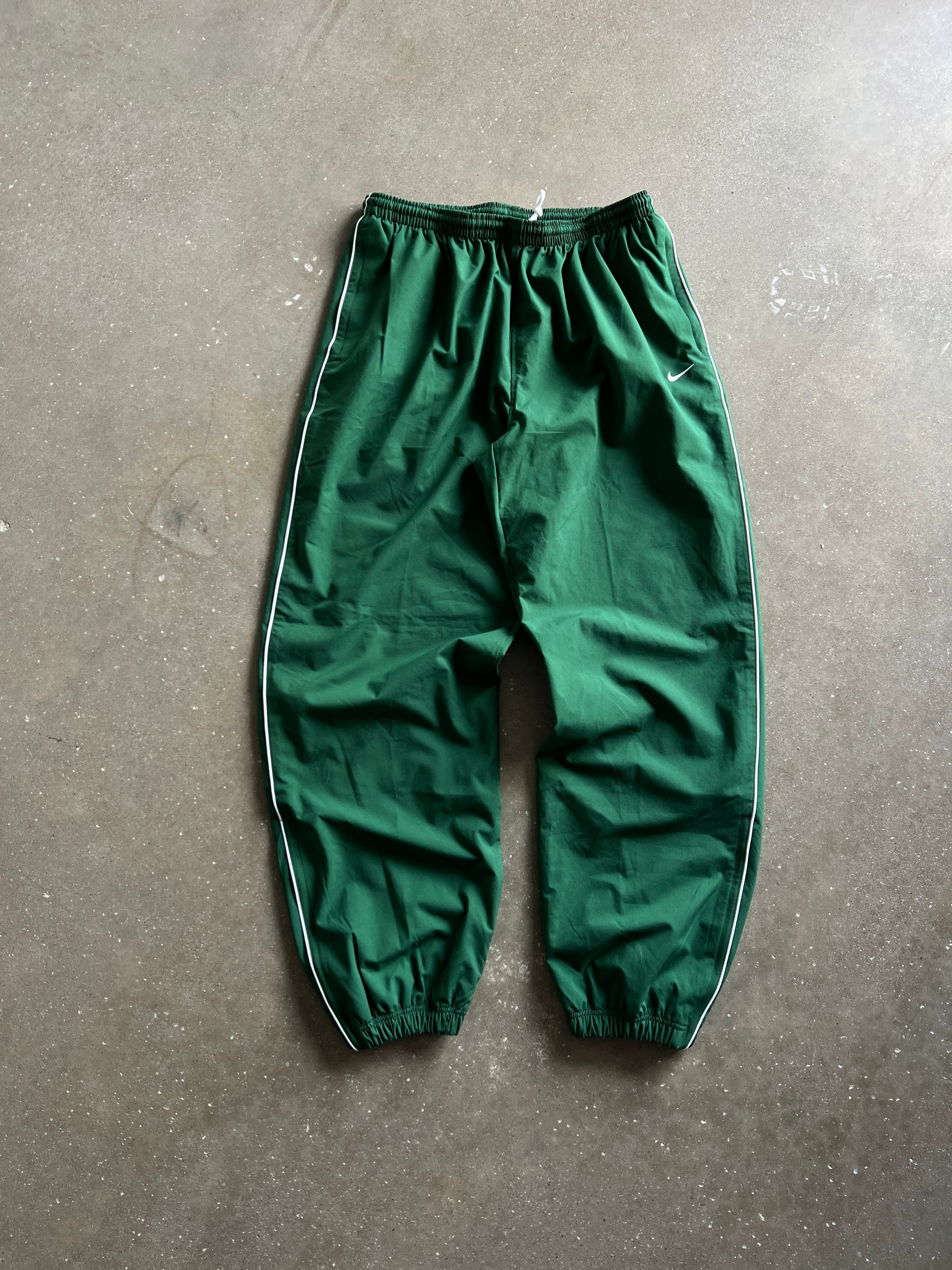 Vintage Green Nike Swoosh Track Pants - XL