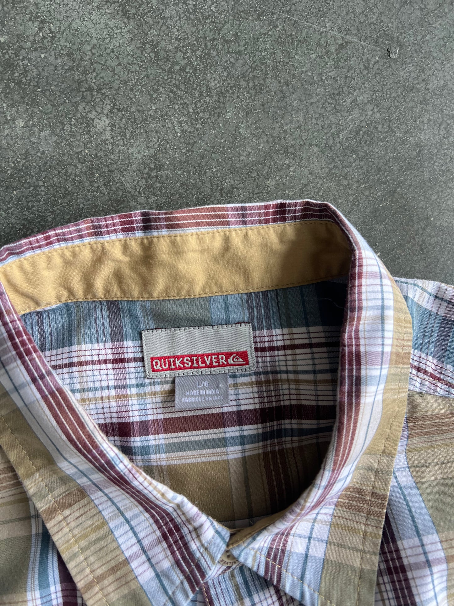Vintage Red Quicksilver Button Up Shirt - L