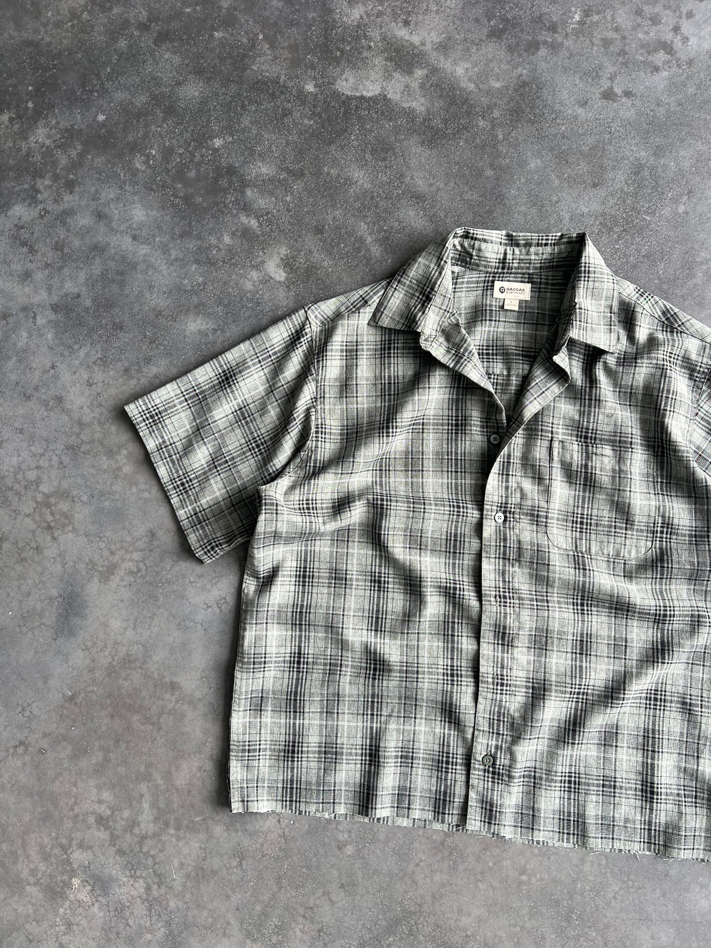 Vintage Green Haggar Button Up Shirt - L
