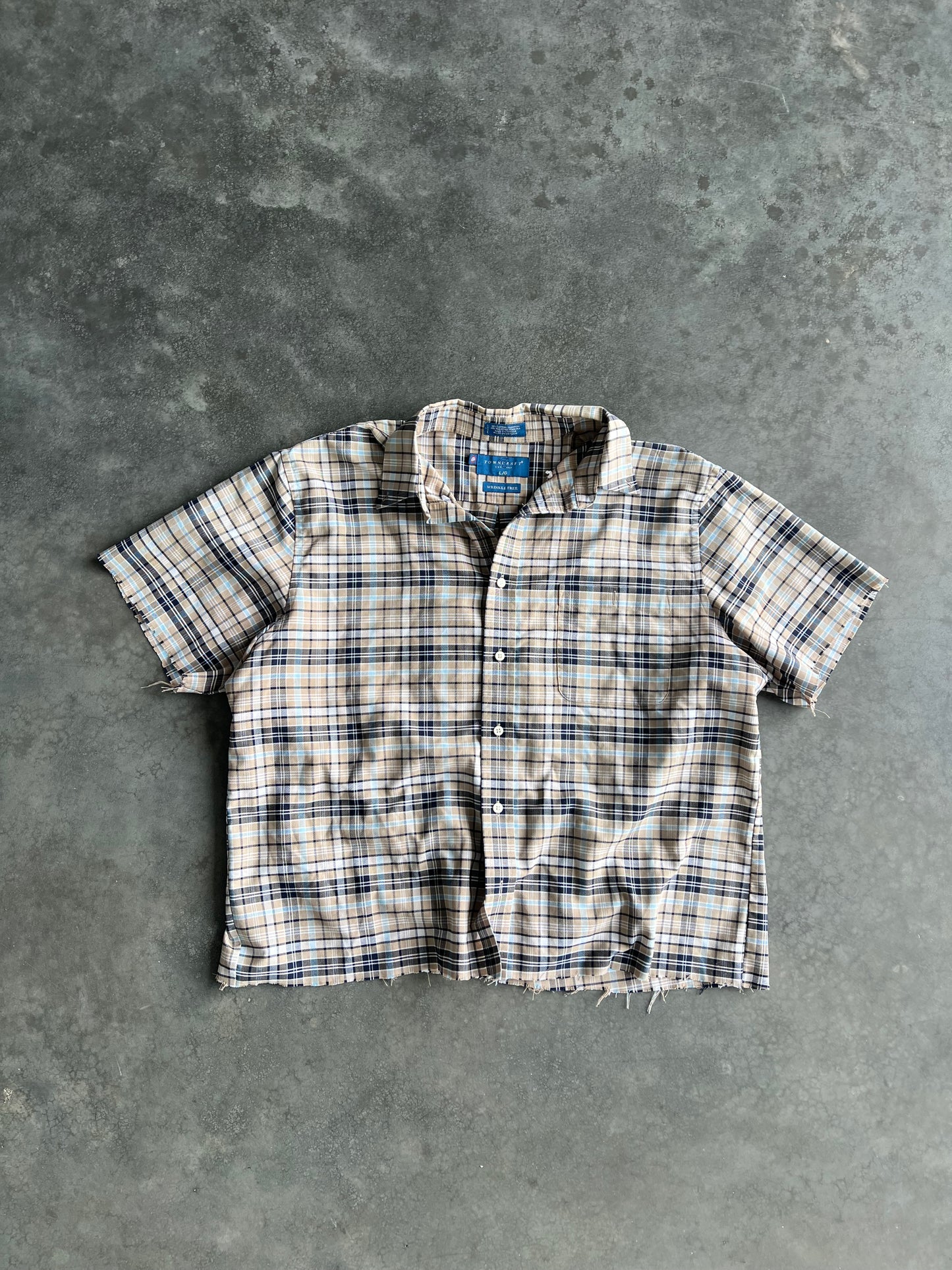 Vintage Tan TownCraft Button Up Shirt - L