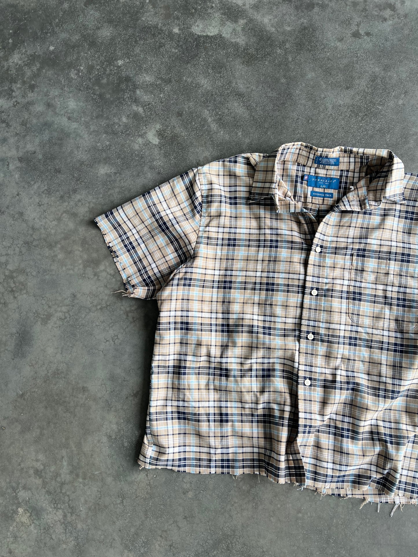 Vintage Tan TownCraft Button Up Shirt - L