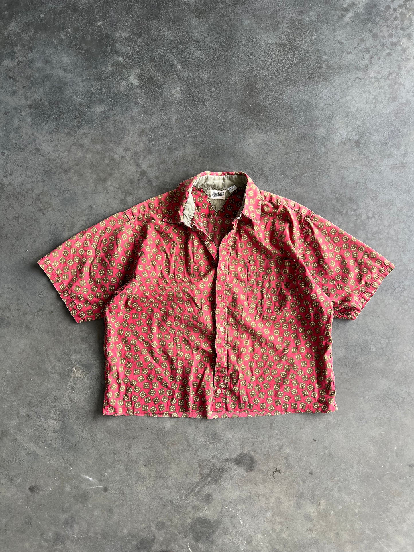 Vintage Red Merona Button Up Shirt - L