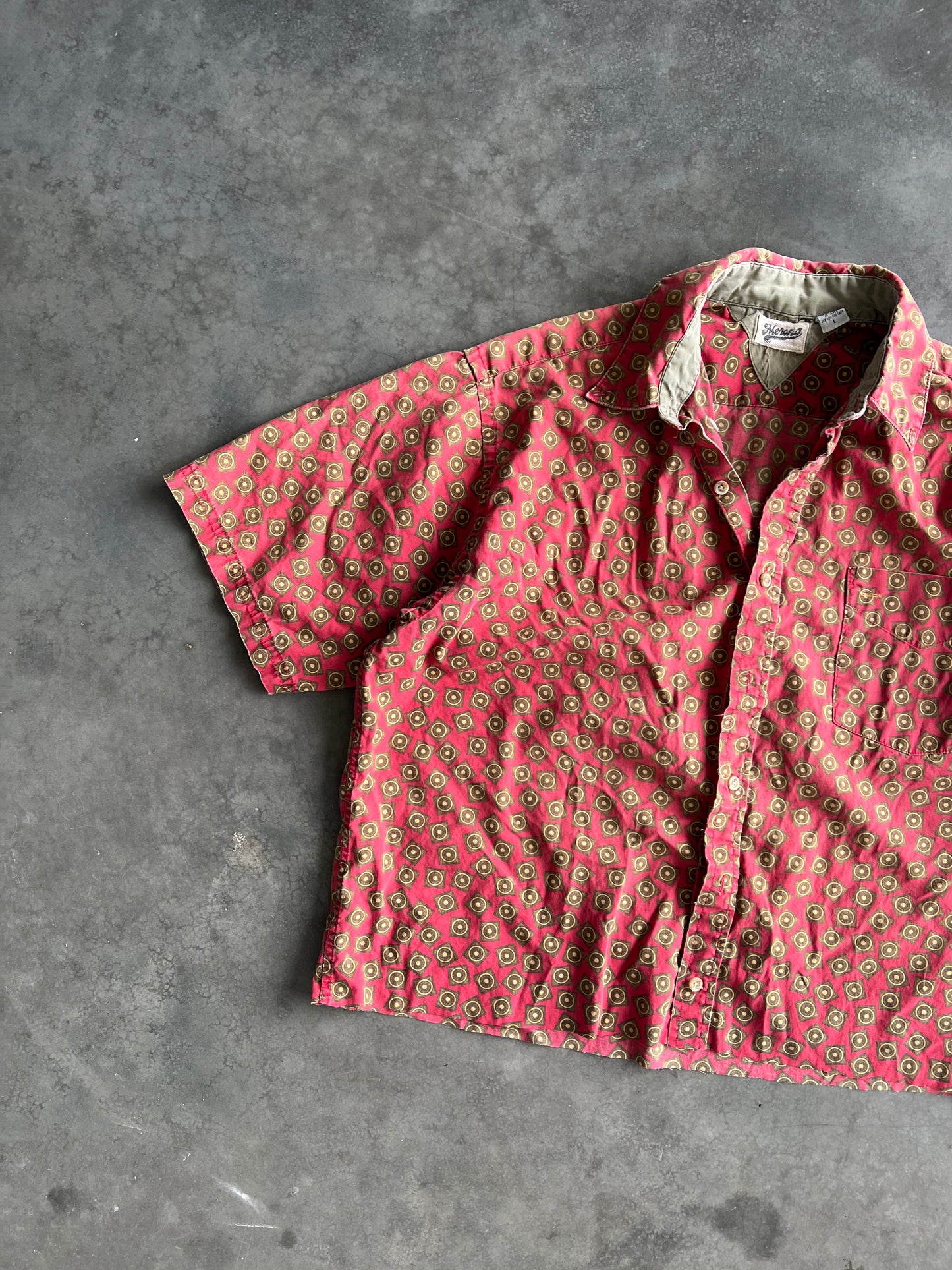 Vintage Red Merona Button Up Shirt - L