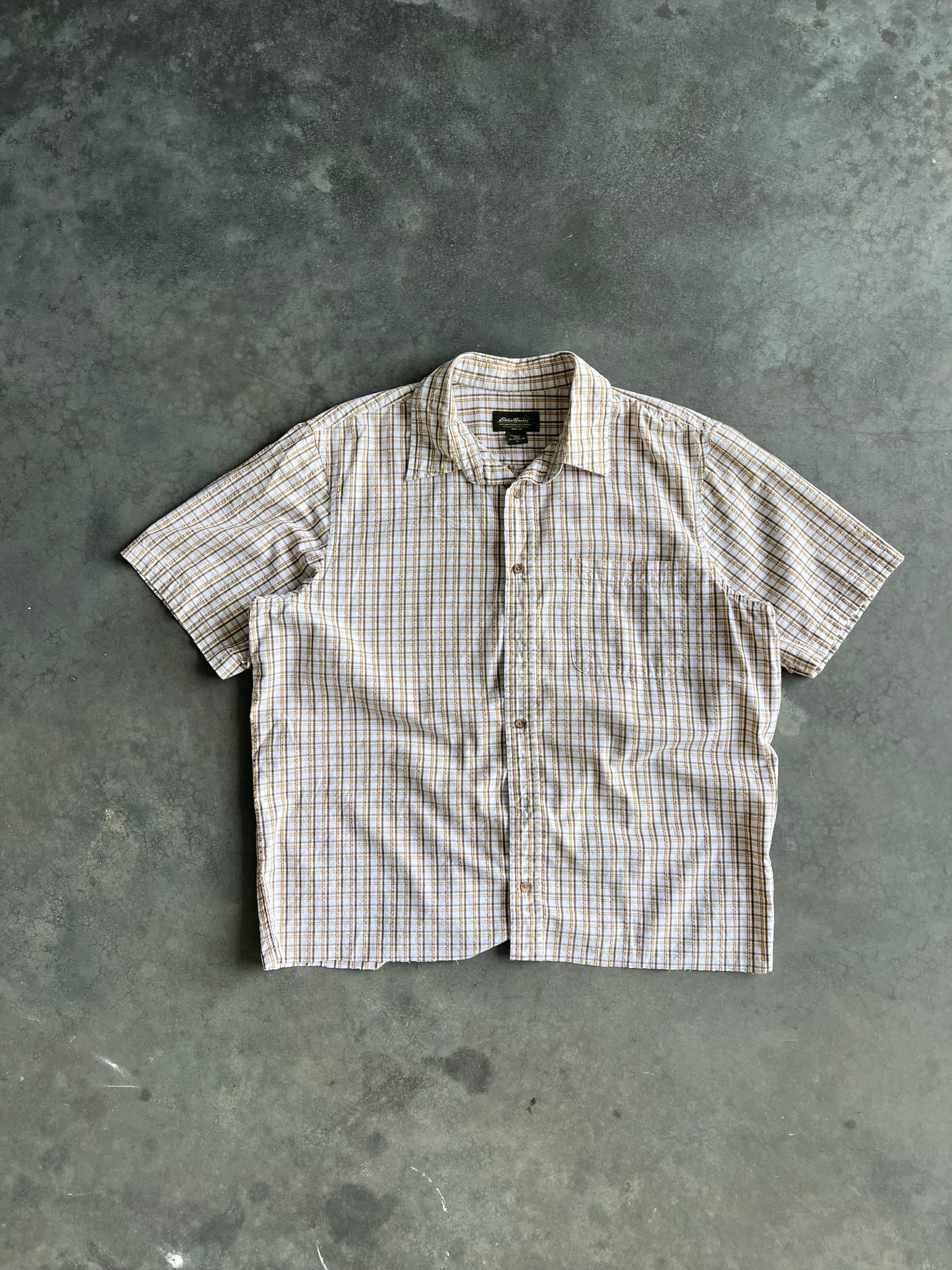 Vintage Yellow Eddie Bauer Button Up - L