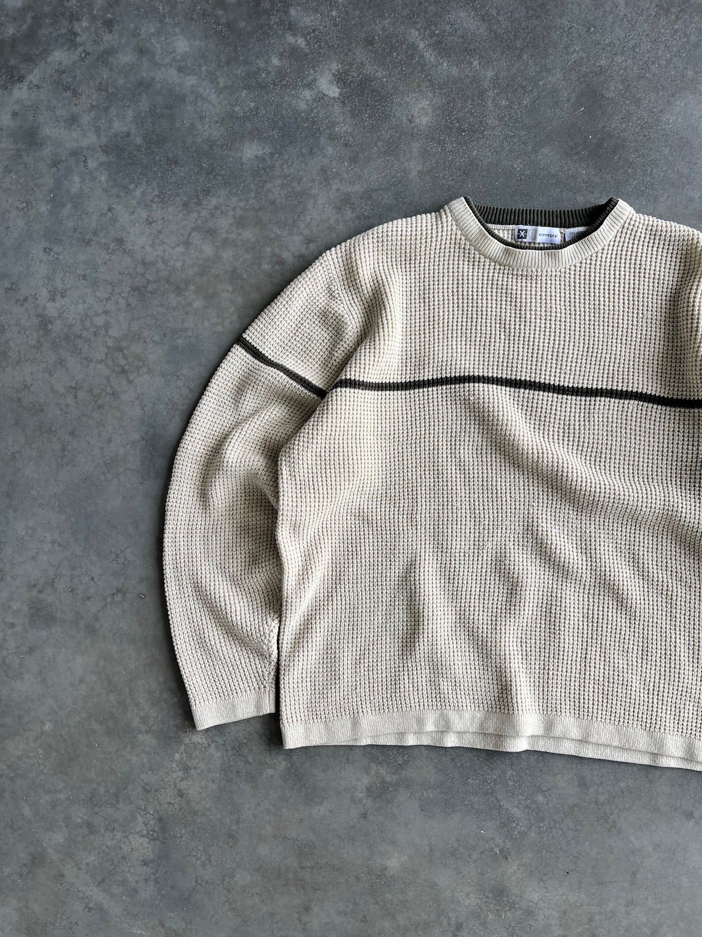 Vintage Cream Extream Gear Knit Sweater - XL
