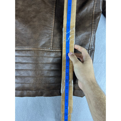 Levi's Faux Leather Racer Jacket - M