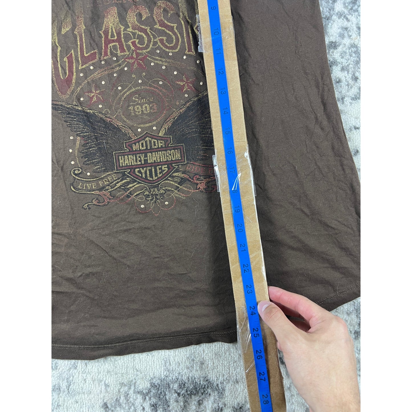 Vintage Brown Harley Davidson Tank Top - XL