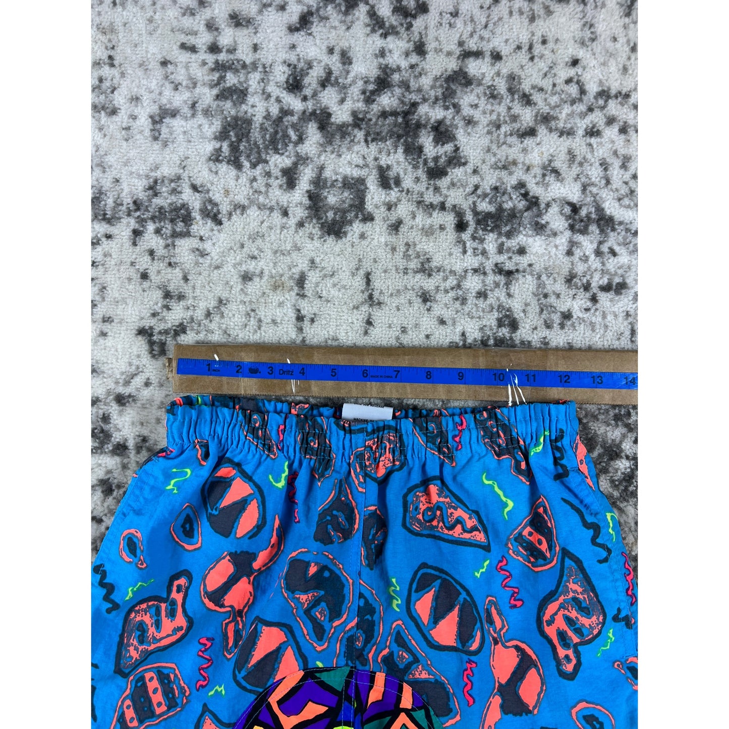 Bugle Boy Kids Geo-Pattern Swim Trunks - L