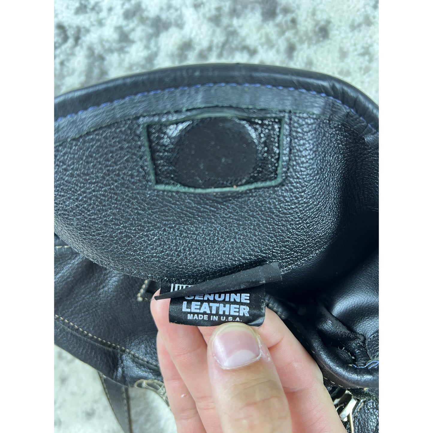 Vintage Black Harley-Davidson Crossbody Shoulder Bag
