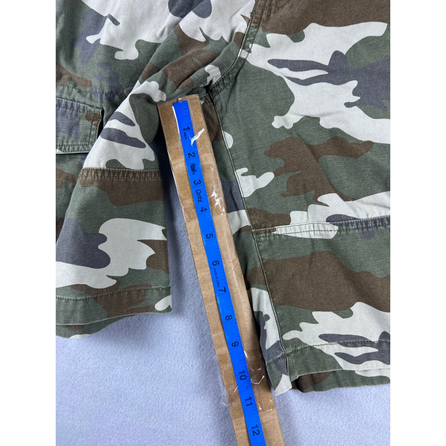Y2k Military Camo Cargo Shorts - 12Y