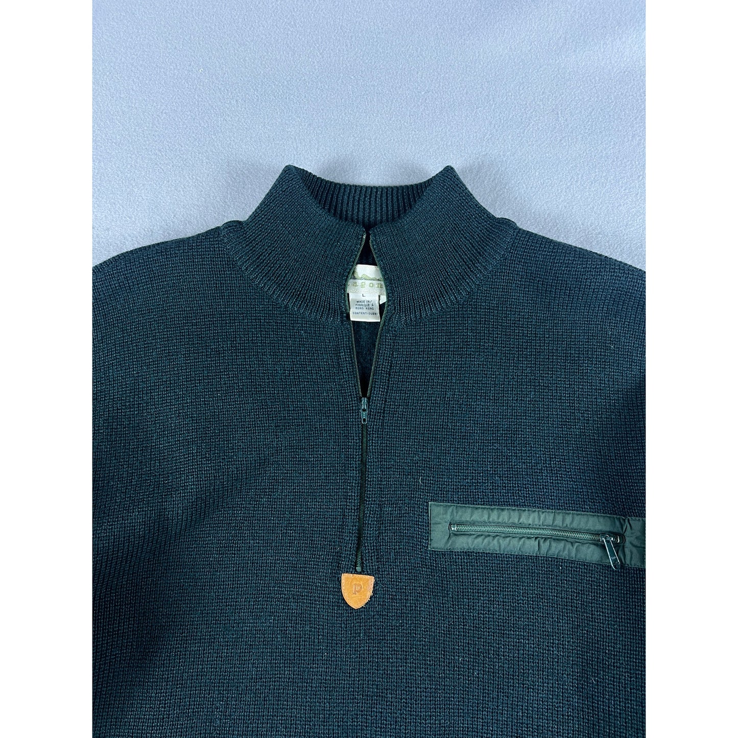 Vintage Patagonia Washed Wool 1/4 Zip Sweater - L