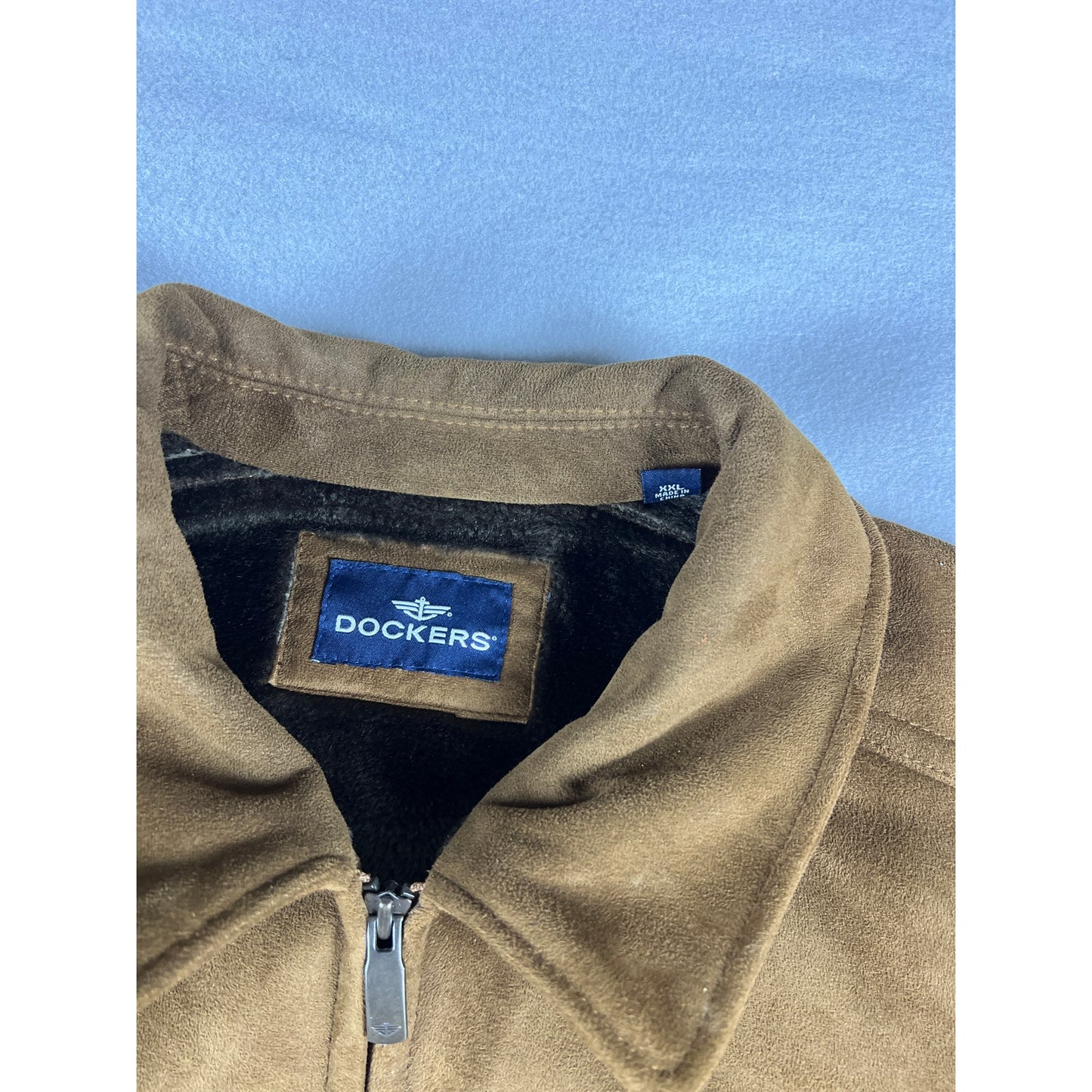 Vintage Dockers Faux Fur Lined Jacket - 2XL