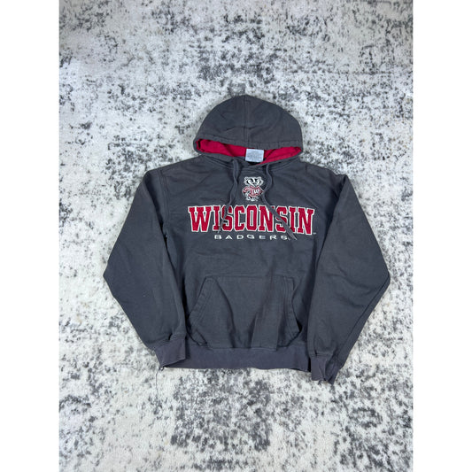Grey Wisconsin Badgers Hoodie - S