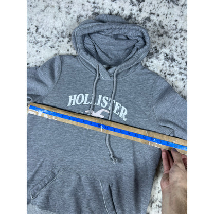 Y2K Hollister Gray Spellout Hoodie - S