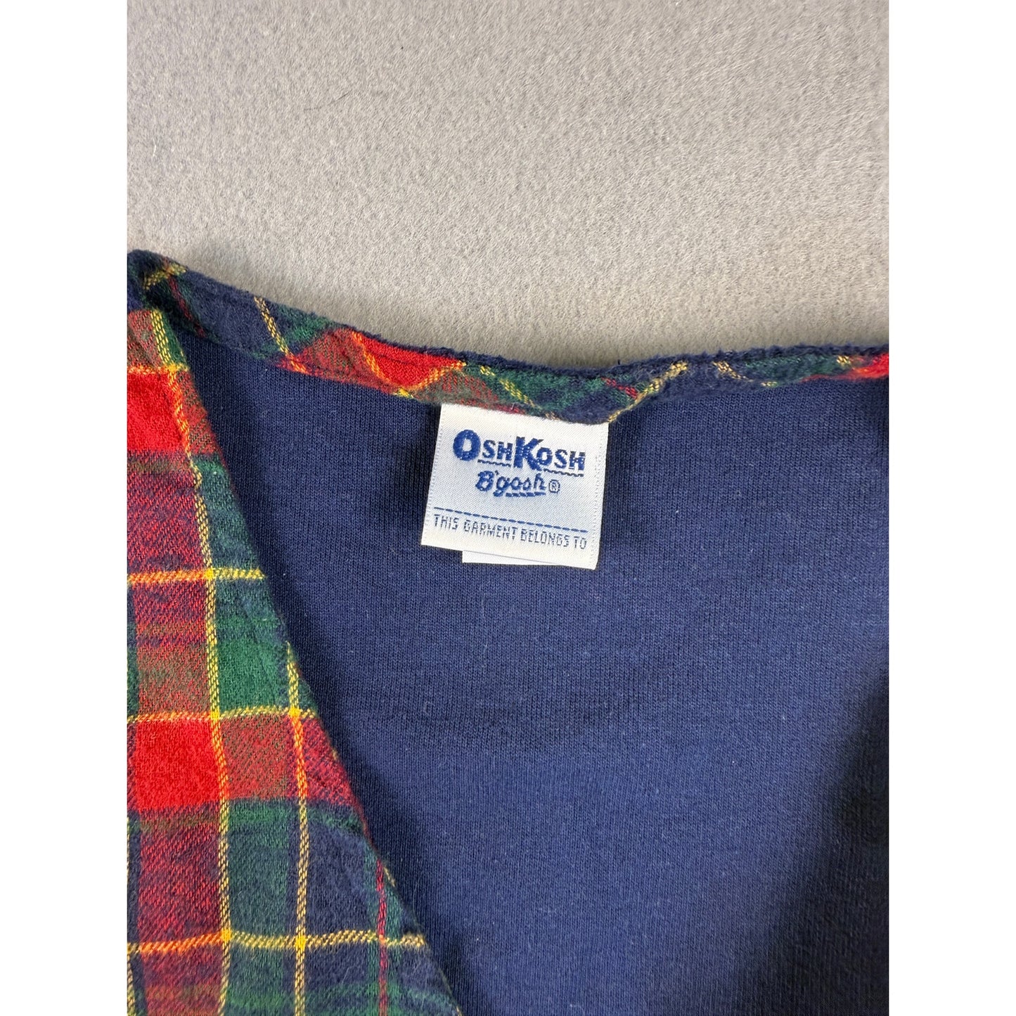 Vintage OshKosh B'gosh Flannel Vest Boys - 7