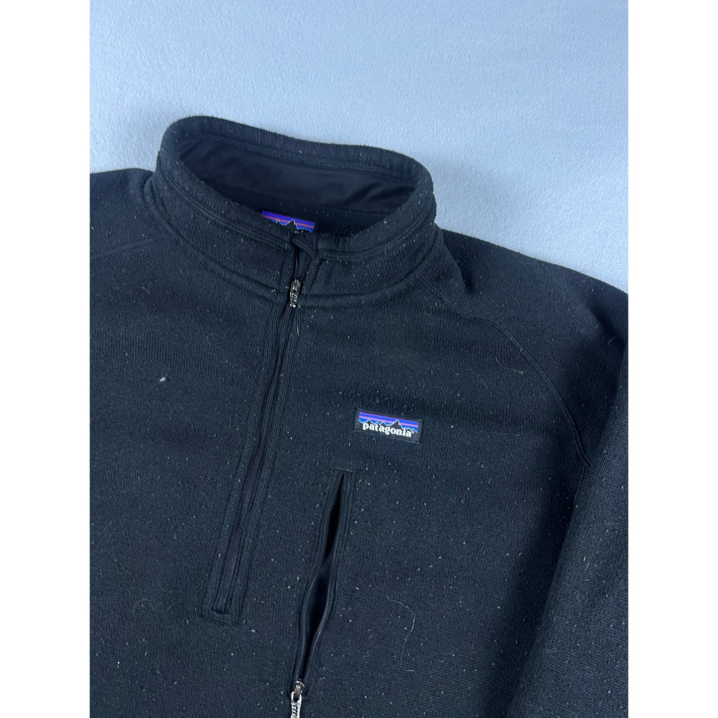 Black Patagonia 1/2 Zip Fleece Jacket - XXL