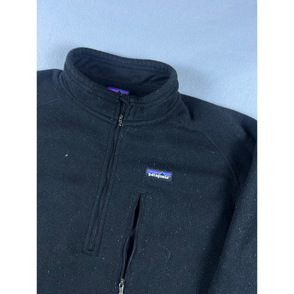 Black Patagonia 1/2 Zip Fleece Jacket - XXL