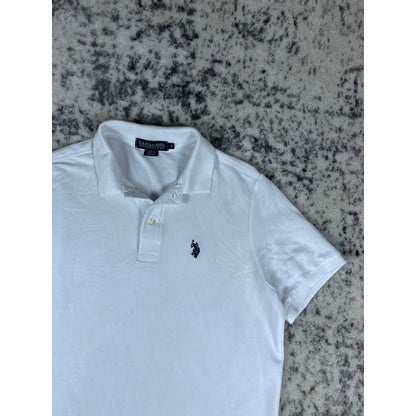 Polo Association White Collared Polo Shirt - S