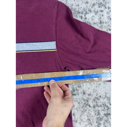 Vintage Red Stripped Longsleeve Shirt - XL